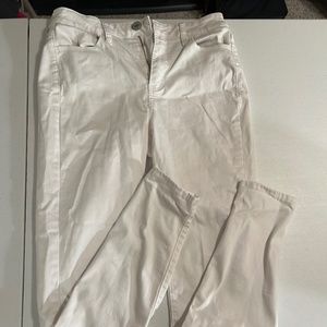 High Rise White Jeggings